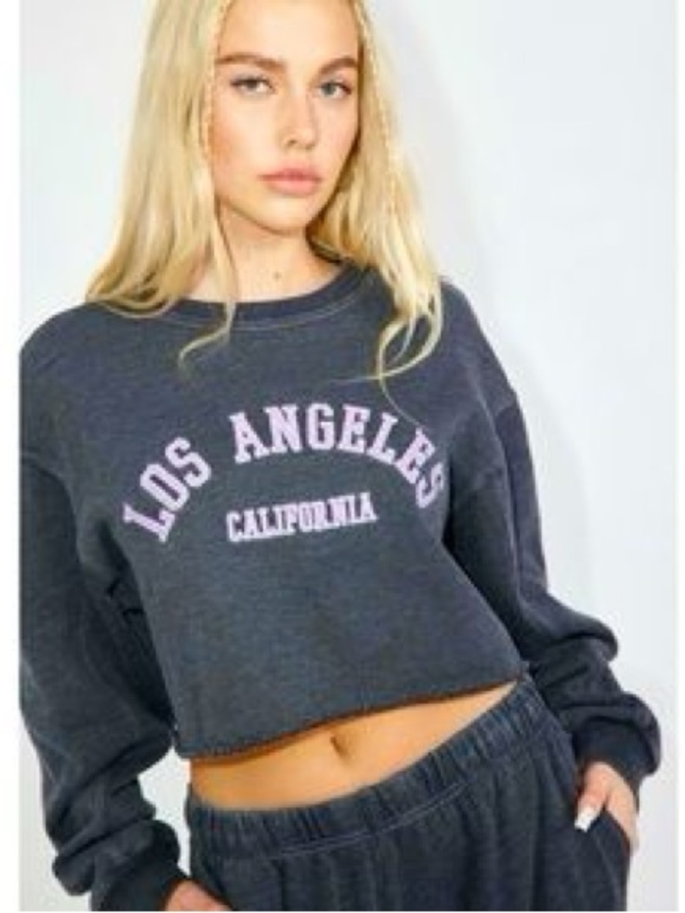 Garage Cropped Graphic Sweatshirt